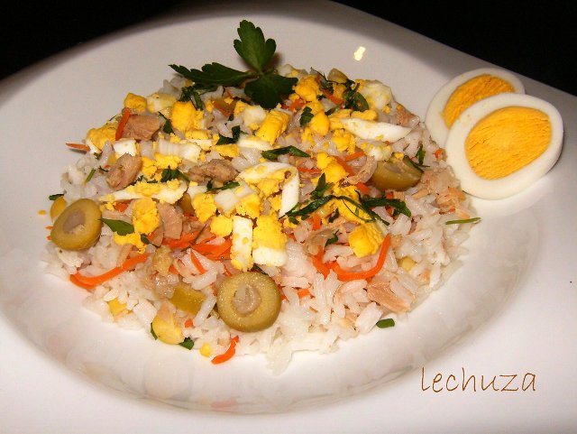 Ensalada de arroz muy sencilla - Recetas de cocina RECETASonline